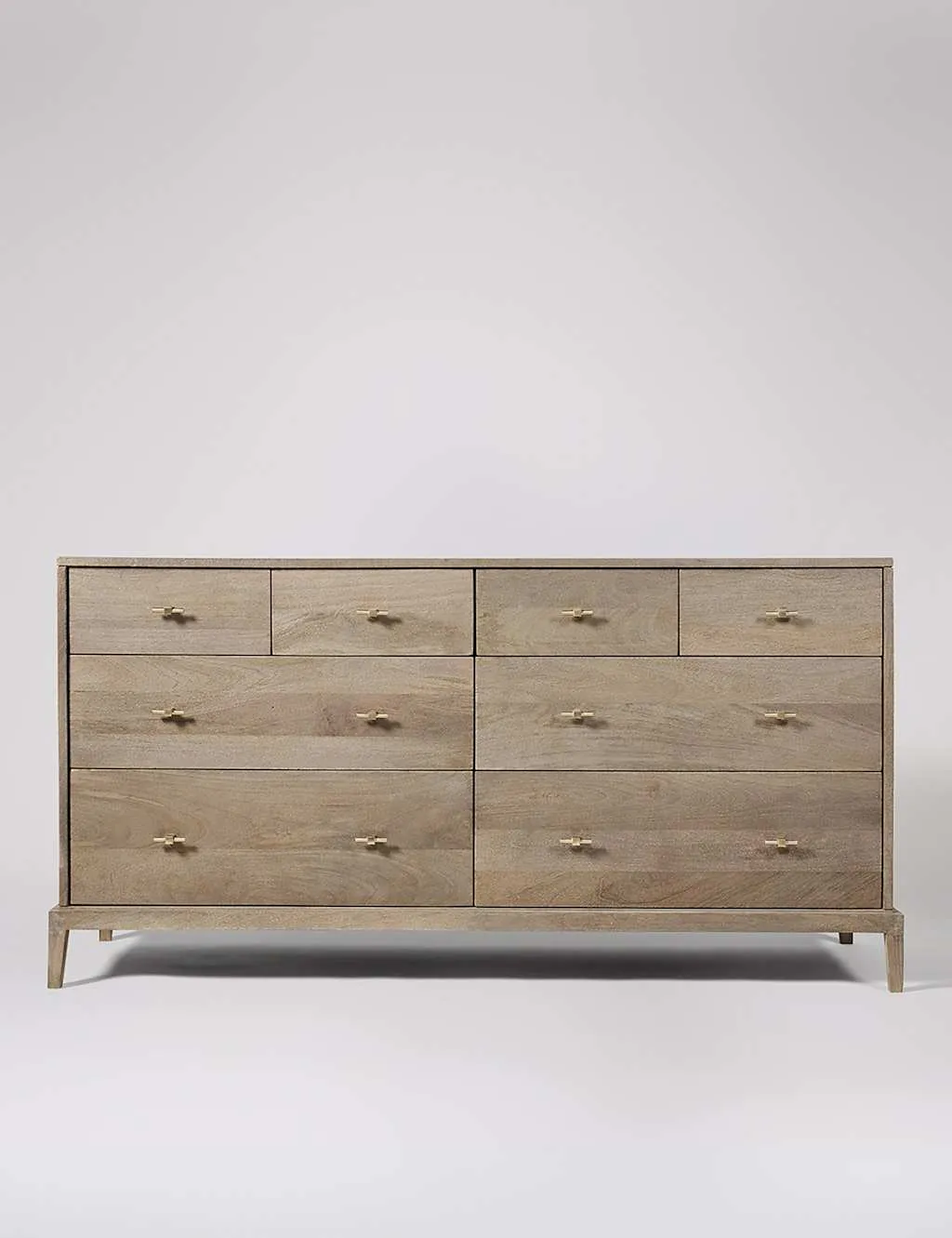 Swoon Verne Mango Wood 8 Drawer Chest Light Brown