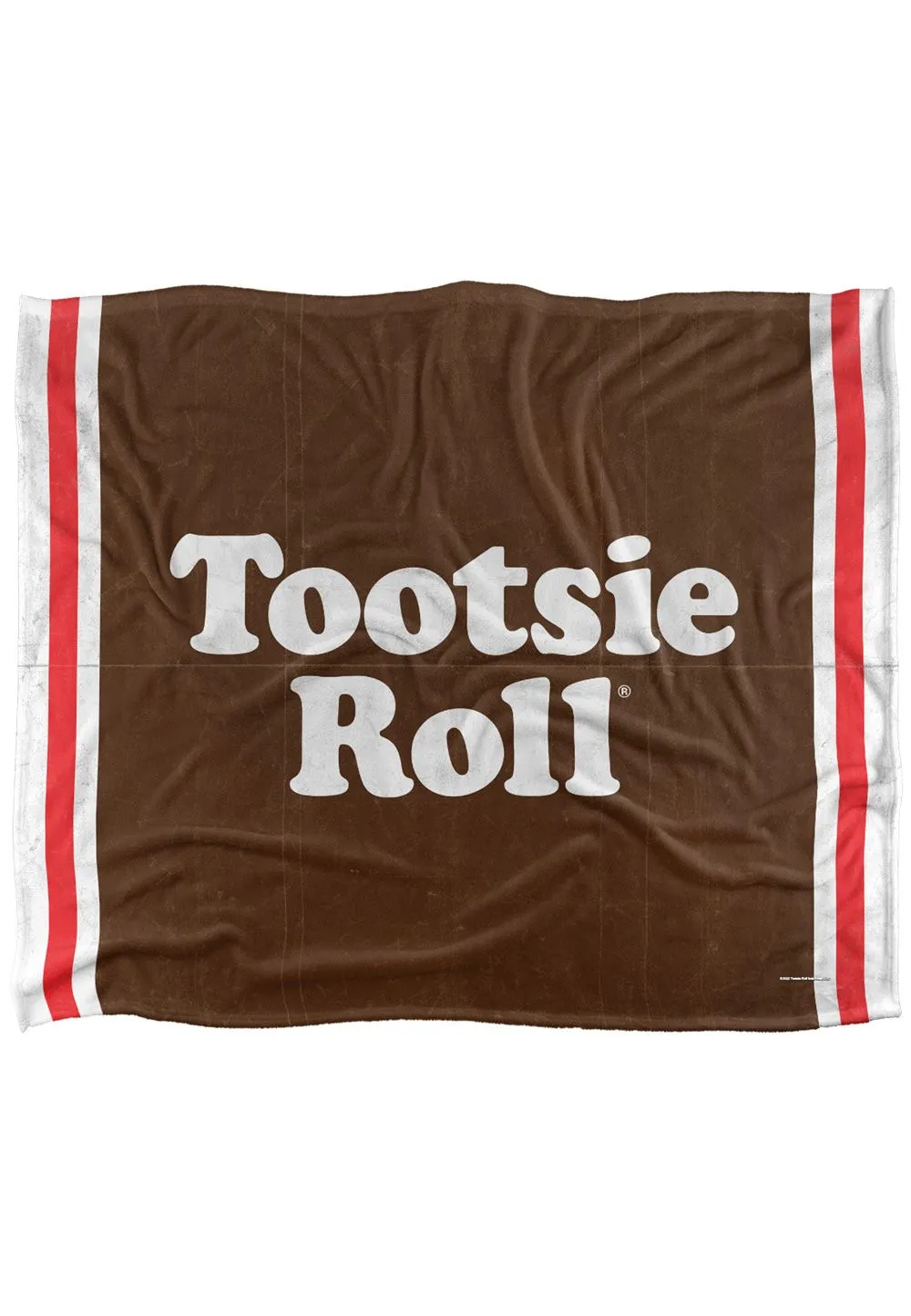 Tootise Roll Tootsie Roll Wrapper Silky Touch Super Soft Throw Blanket 152 X 127 cm in White
