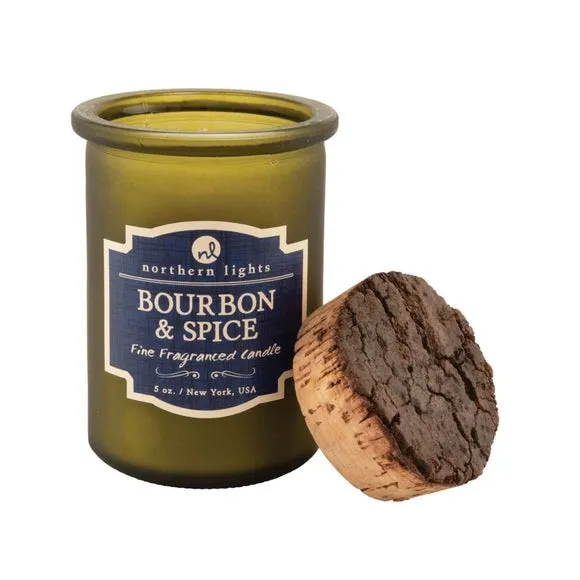 Northern Lights Spirit Bourbon and Spice Jar Candle 2