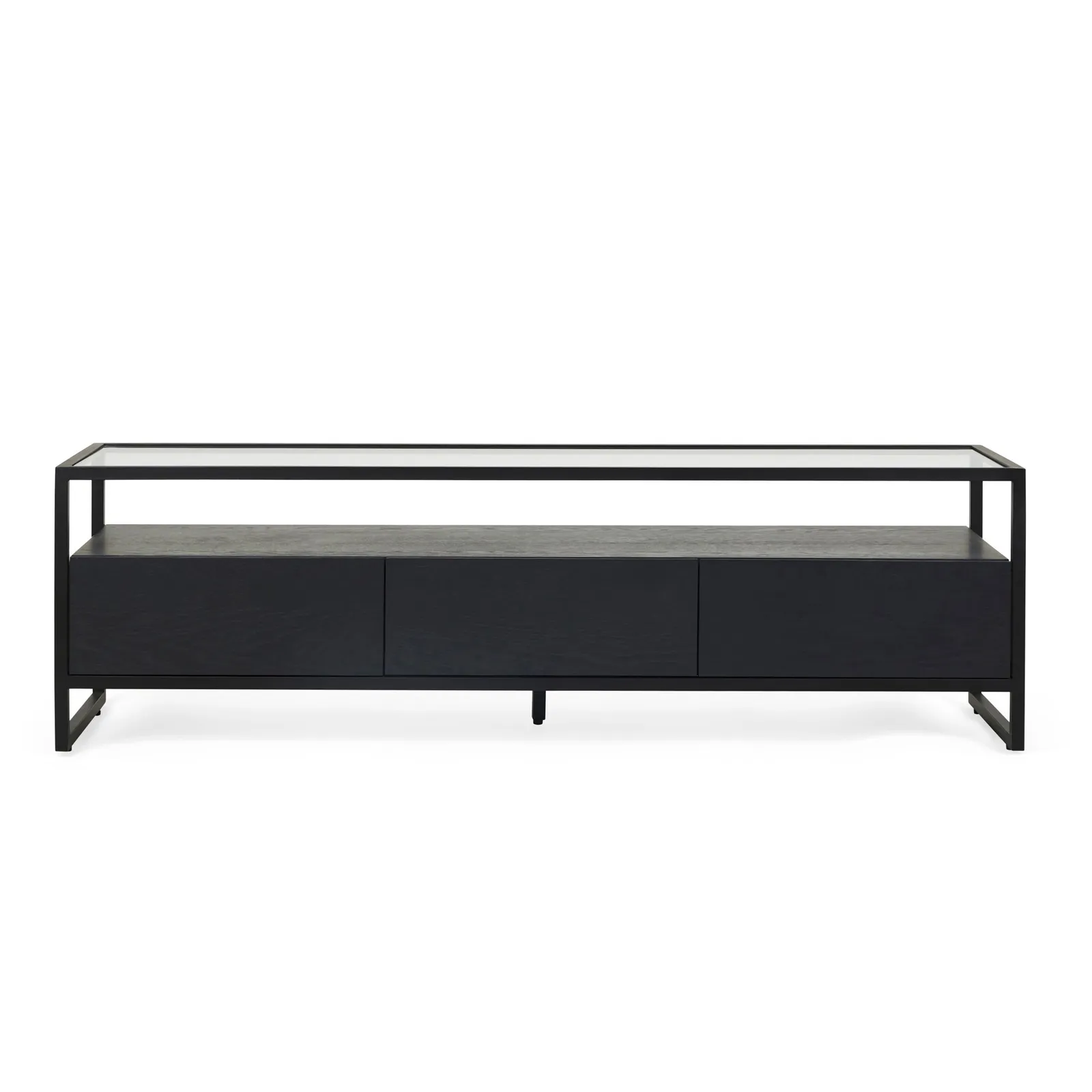 Dillon Black Extra Wide TV Stand Black