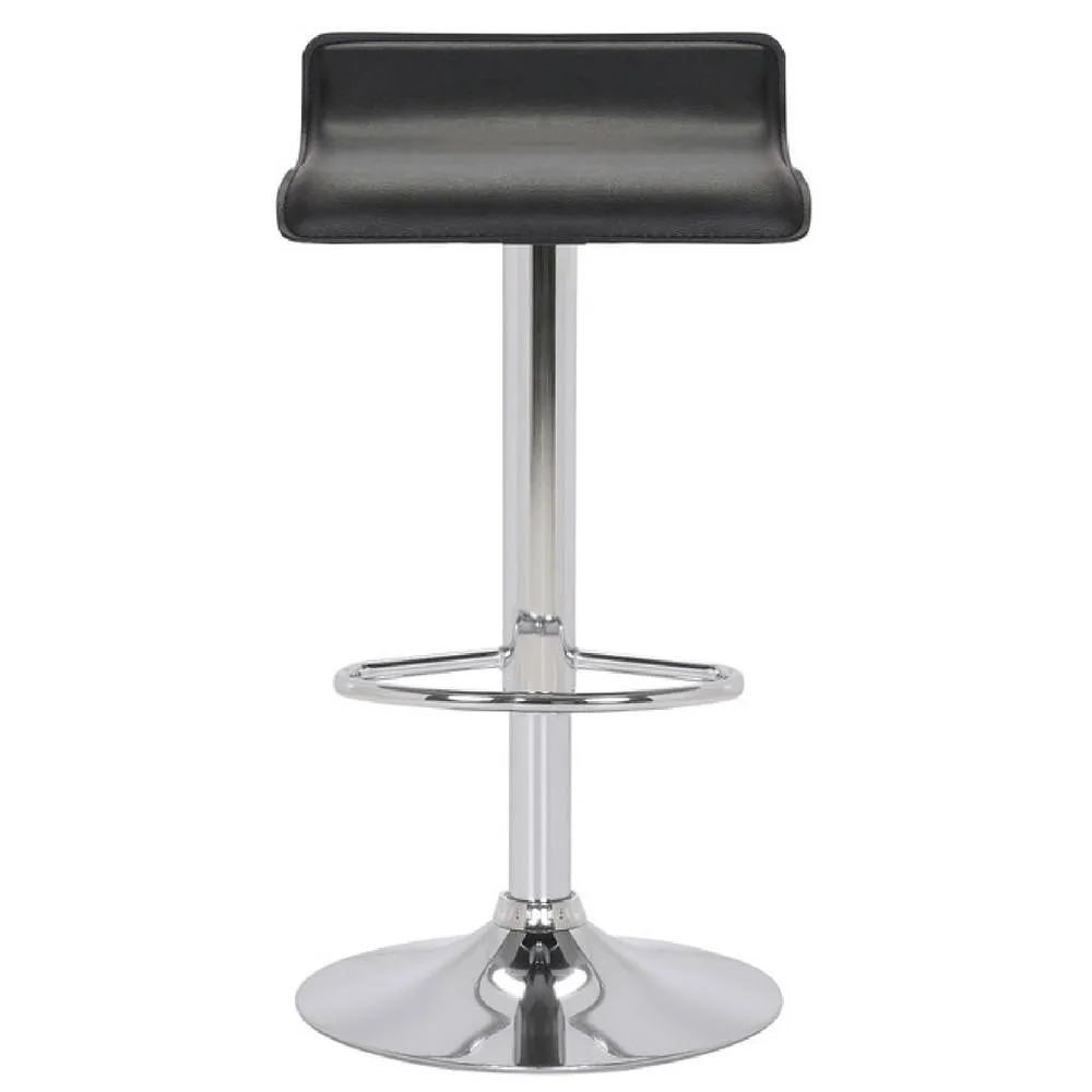 netfurniture Zest Black Low Back Padded Bar Stool 2