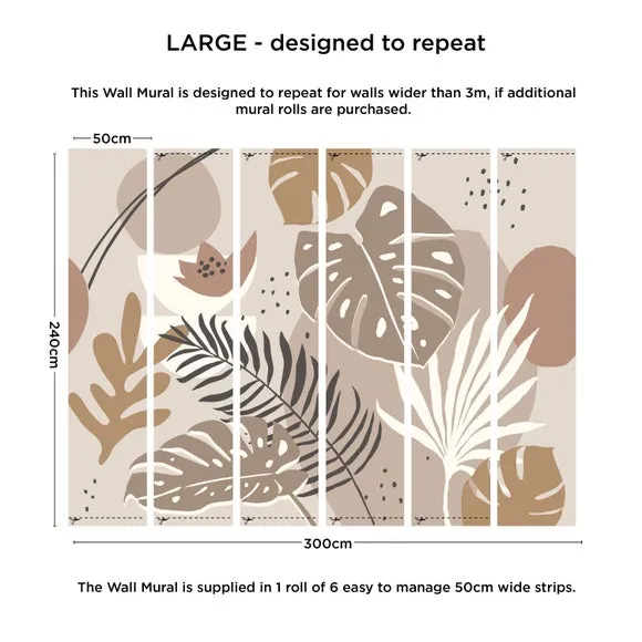 Tropical Abstract Wall Mural 4