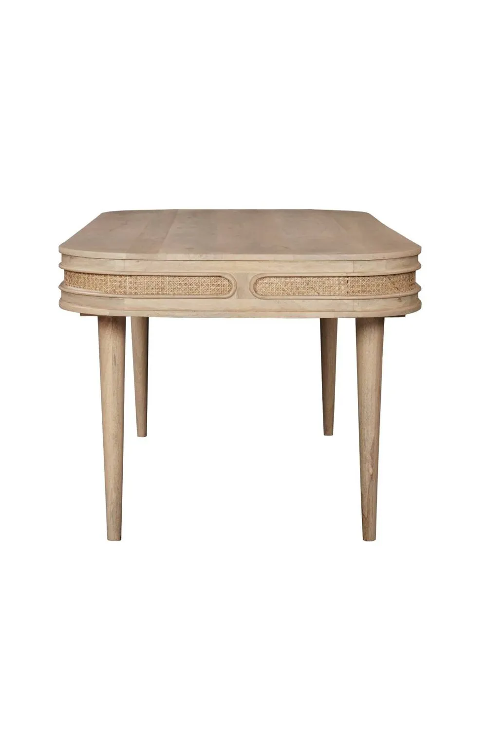 IH Design Chester Solid Mango Wooden 6-8 Seater Dining Table in Natural 4