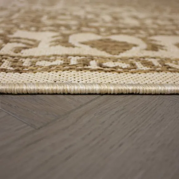 Traditional Border Indoor Outdoor Rug 4