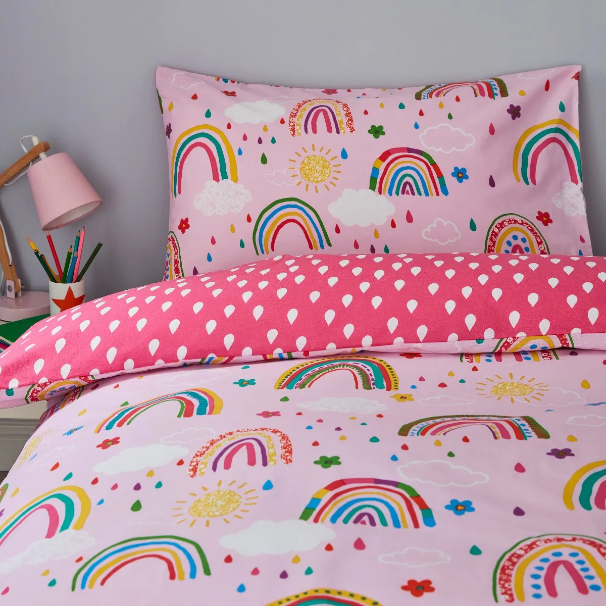 Silentnight Healthy Growth Duvet Set - Rainbow - Single