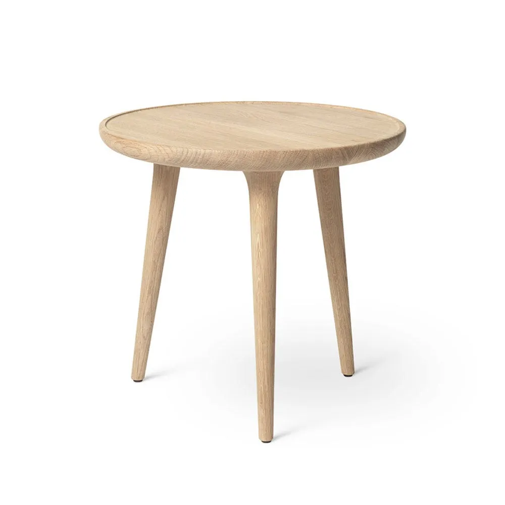 Mater Accent Side Table White Matt Lacquered Oak Small W45 x H42 2