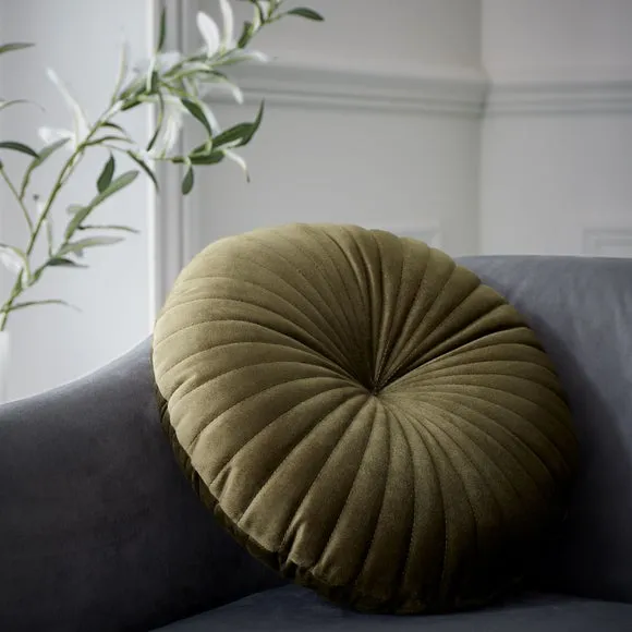 Catherine Lansfield Stitch Detail Round Cushion 1