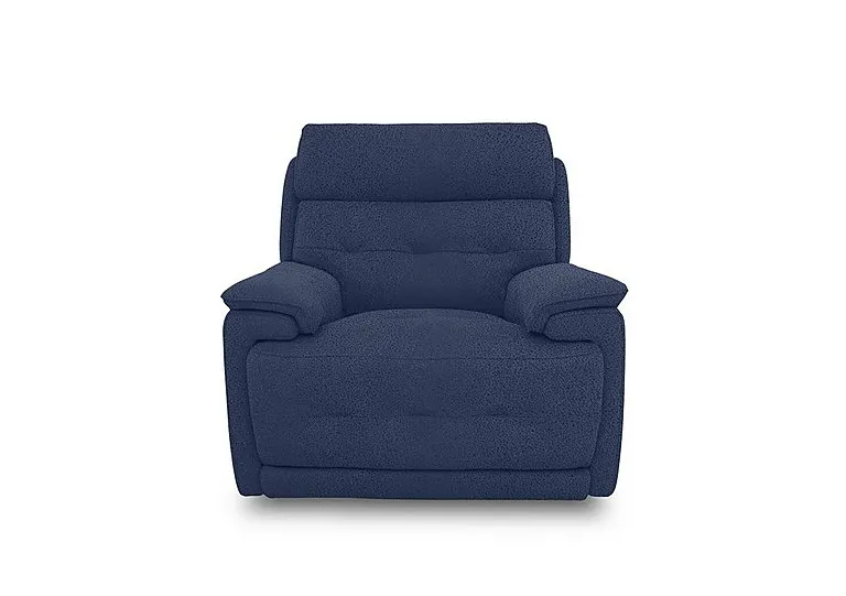 Brescia Fabric Power Recliner Chair with Power Headrest - Blue