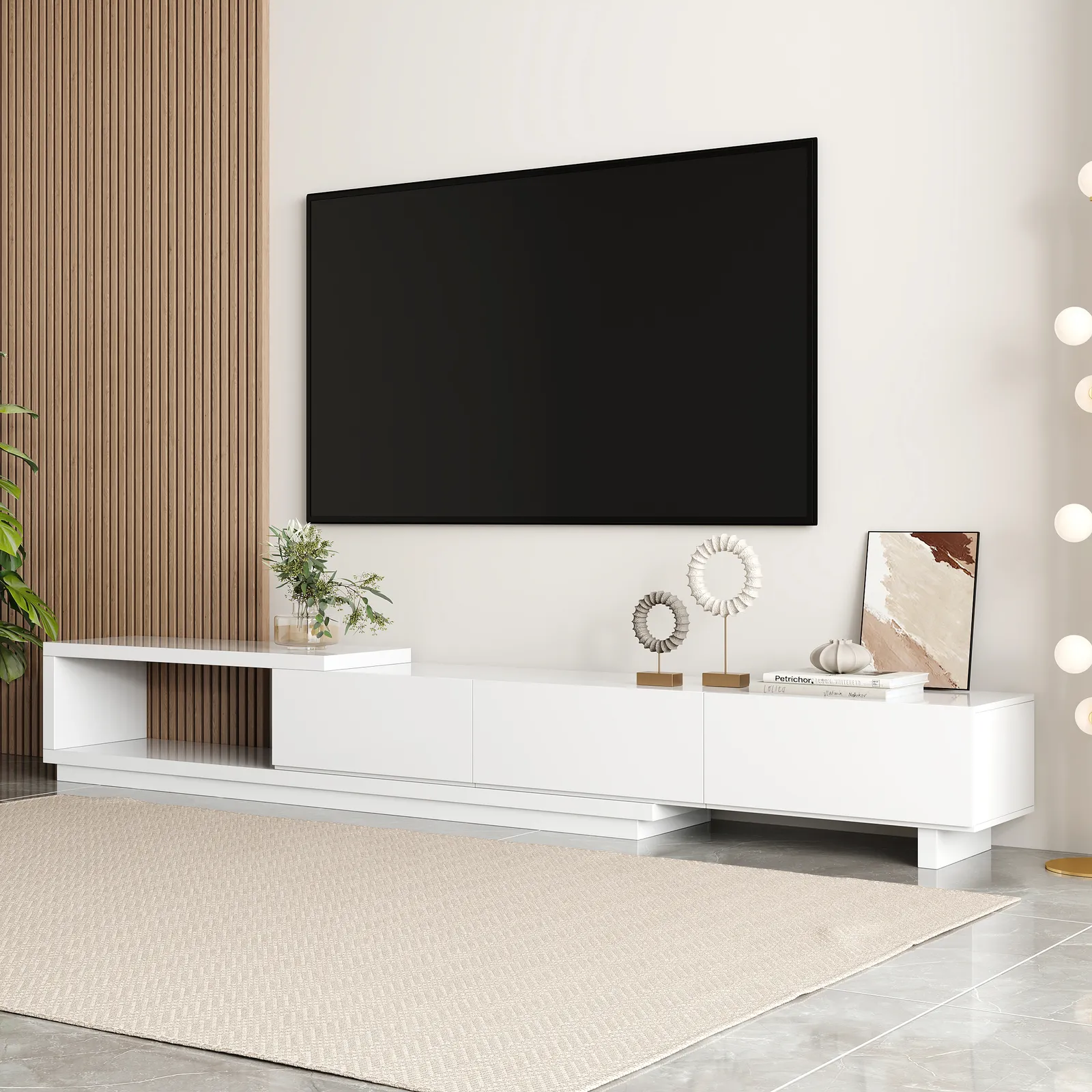 Quoint Extendable TV Stand with 3 Drawers 180 - 255 cm