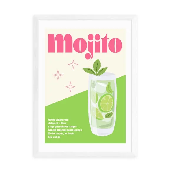 East End Prints Mojito Cocktail Print by Luxe Poster Co 2
