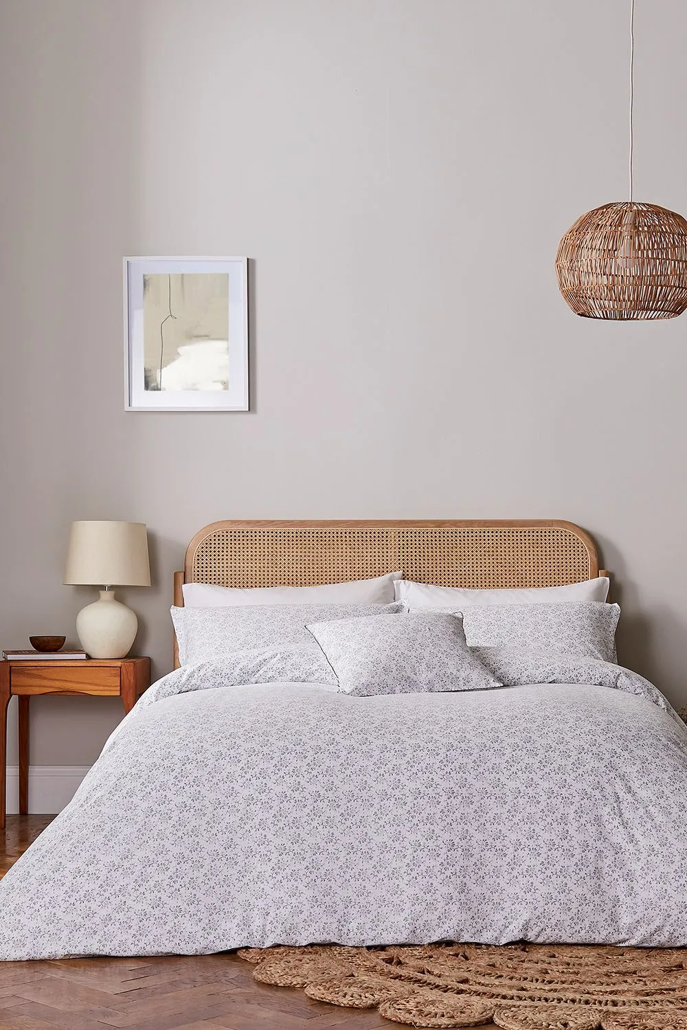 Murmur 'Mae' Cotton Cushion in Grey 3
