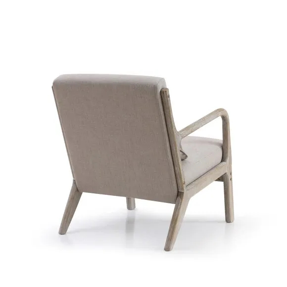 Khali Oatmeal Linen Occasional Chair 6