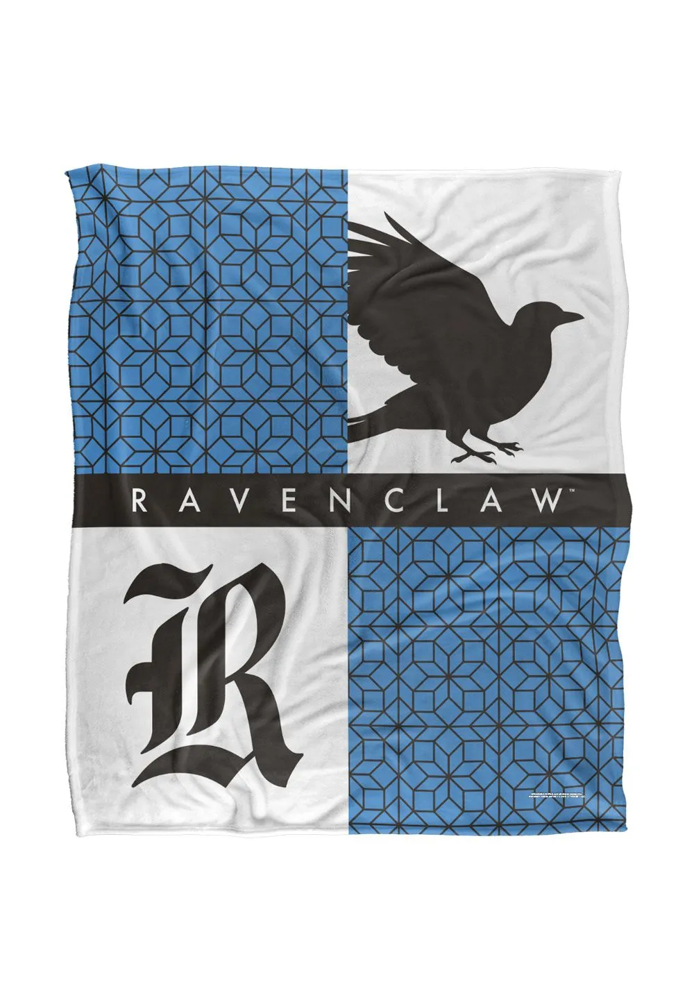 Harry Potter Blanket, 152x127 cm House Pride Ravenclaw Silky Touch Super Soft Throw Blanket in White