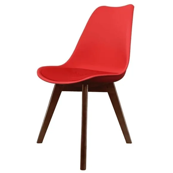 Fusion Living Soho Plastic Dining Chair with Squared Legs 2