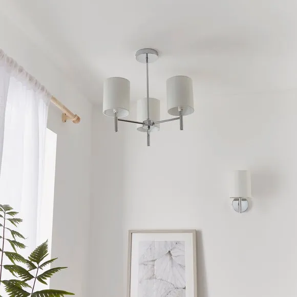 Vogue Dewey 3 Light Semi Flush Ceiling Light 3