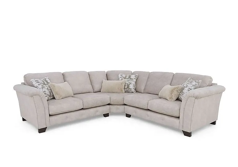 Aura Large Classic Back Corner Sofa - Enzo Cream