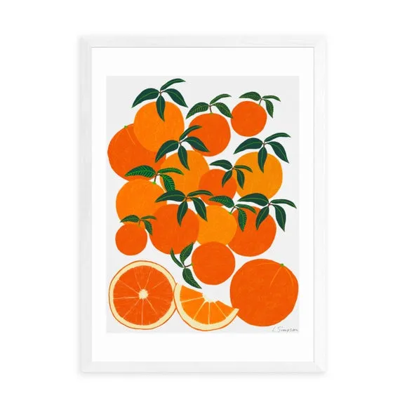 East End Prints Orange Harvest Print 2