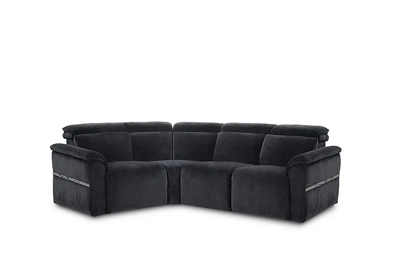Dolomite Small Fabric Left Hand Facing Corner Sofa - Manhattan Indigo