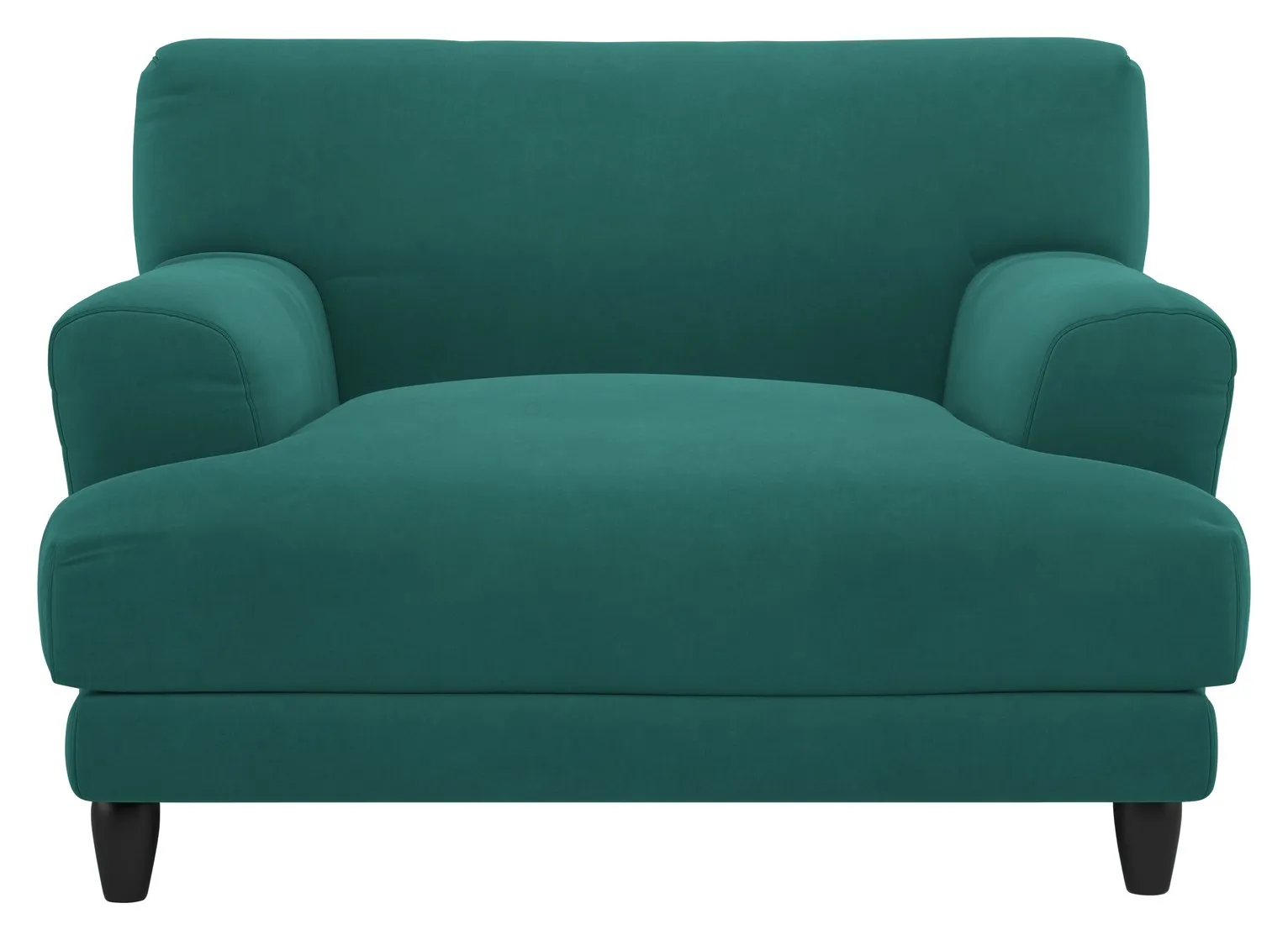 Habitat Askem Velvet Cuddle Chair - Teal