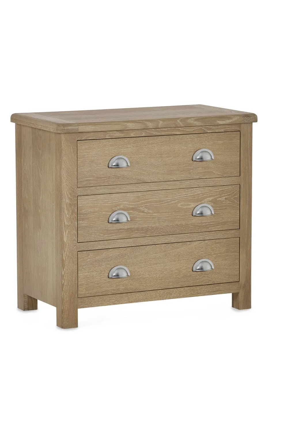 Julian Bowen Memphis 3 Drawer Chest in Light Oak 6