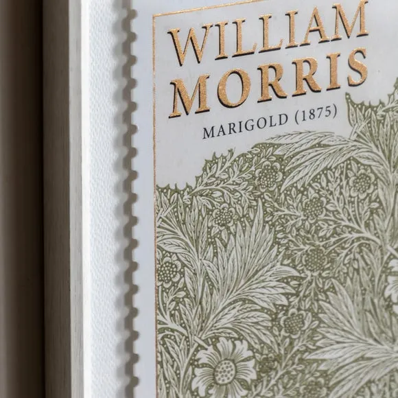 Cedar and Sage Set of 2 William Morris Postage Stamp Green Framed Prints 2