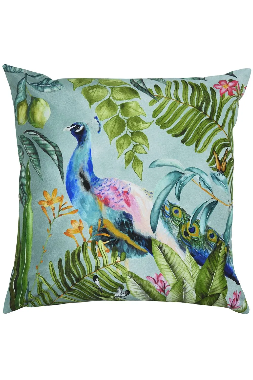 Evans Lichfield Peacock Animal Water & UV Resistant Outdoor Cushion