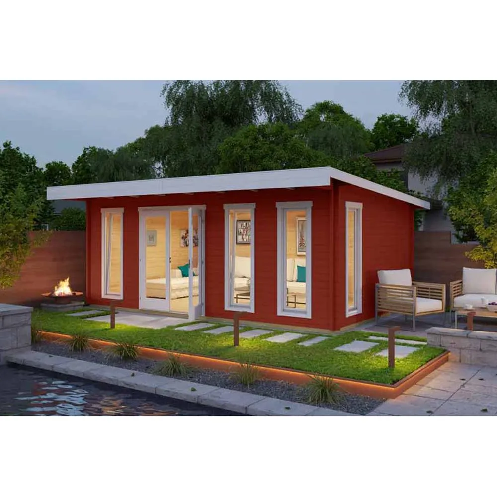 Lasita Maja Ltd Barbados 6-Log Cabin, Home Office - L628.8xW468.8xH233.7 cm in Brown 5