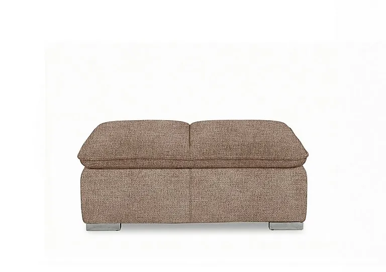 Edison Fabric Storage Chair Stool - Light Brown