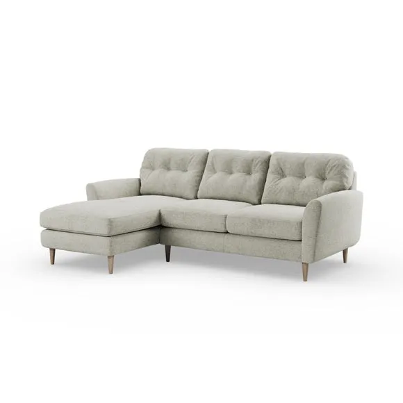 Sven Chunky Chenille Large Corner Chaise Sofa 6