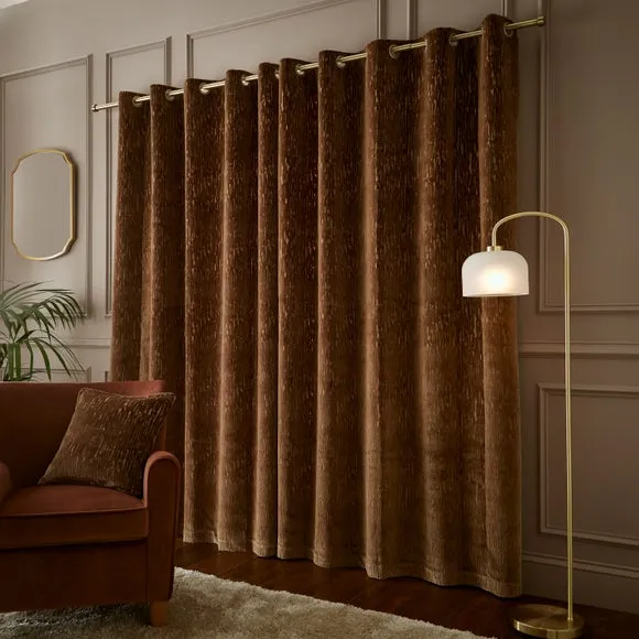Sasha Cut Velvet Eyelet Curtains 4