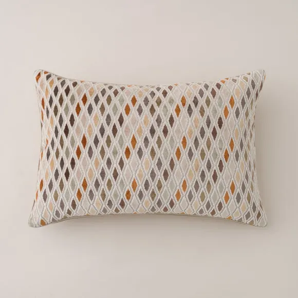 Diamond Cut Velvet Rectangle Cushion 3