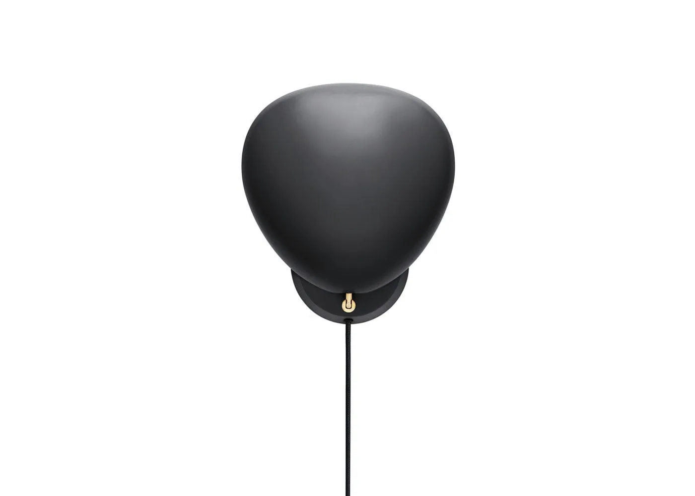 Gubi Cobra Wall Lamp with Cable Jet Black 1