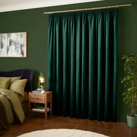 Luxe Velour Pencil Pleat Curtains 3