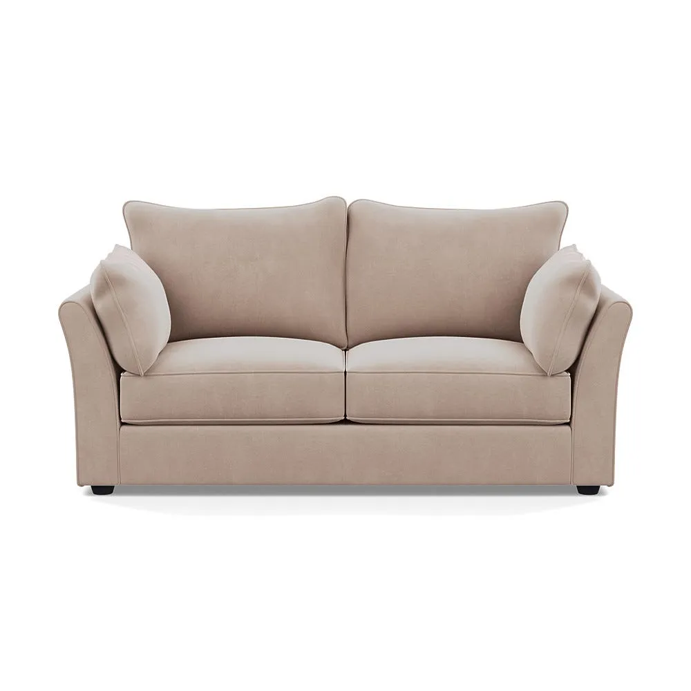 Heal's Tailor 3 Seater Sofa Smart Velvet Pebble Black Feet 1