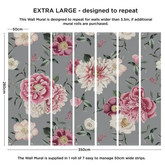 Vintage Floral Wall Mural 4