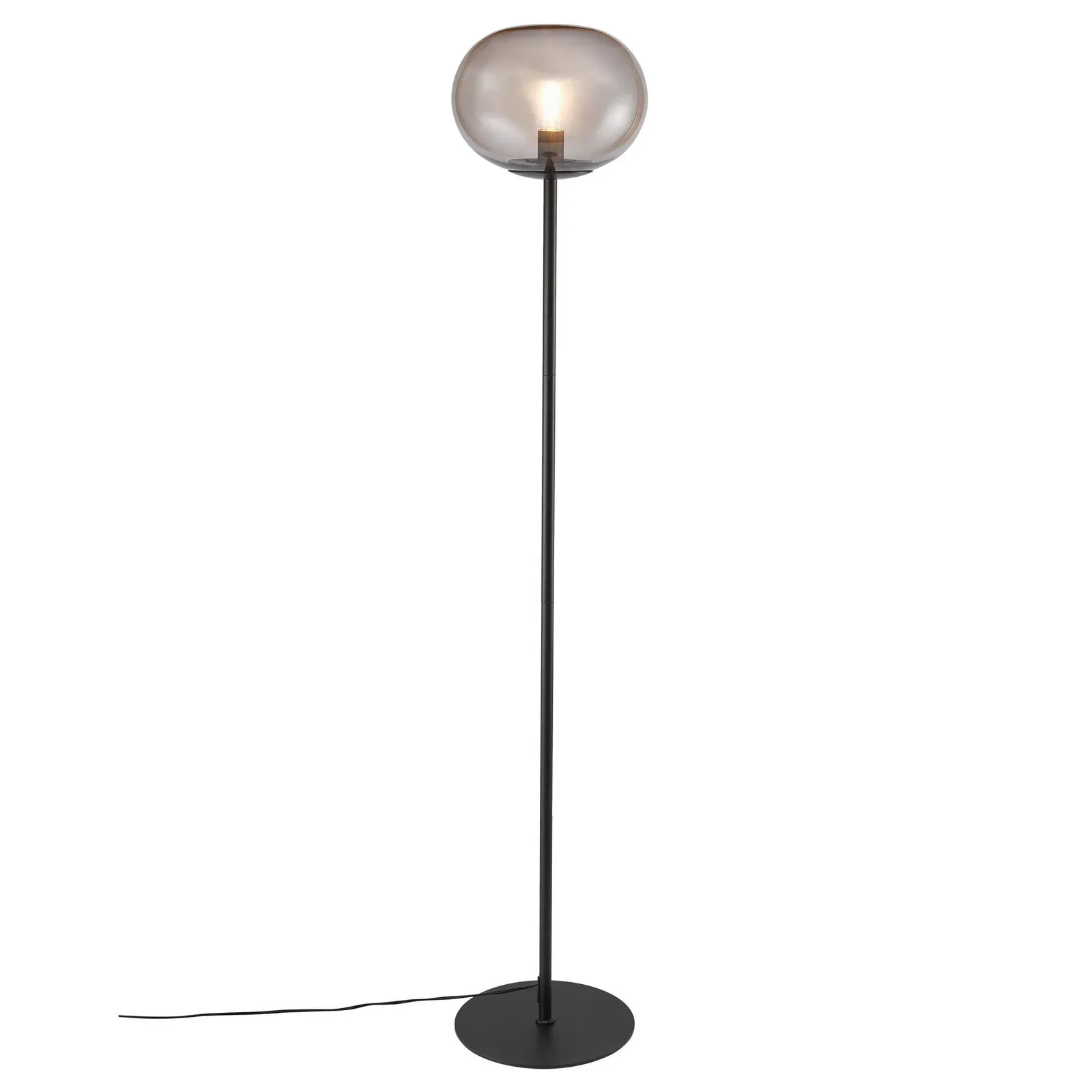 Nordlux Alton Floor Lamp Black Glass Livingroom E27 Switch 2