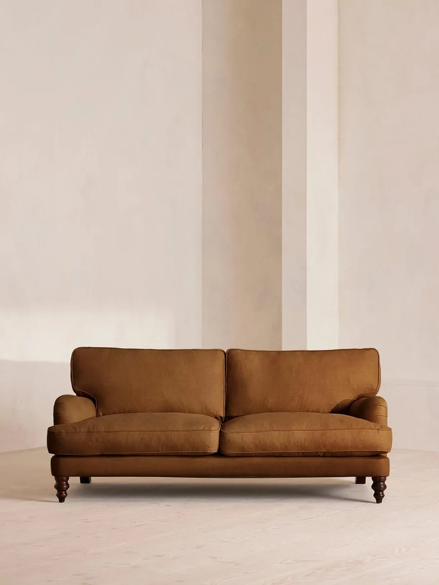Arundel Three Seater, Sofa, Linen, Terracotta