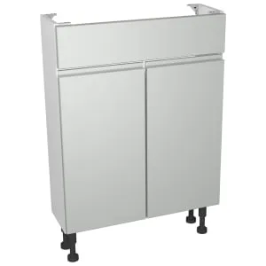 Wickes Hertford Dove Grey Compact Vanity Unit - 600 x 735mm
