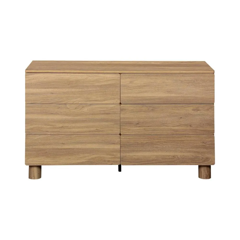 sweeek Wood decor chest of 6 drawers in Brown 4