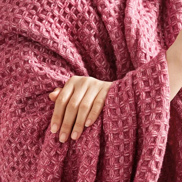 Chunky Waffle Throw Blanket 5