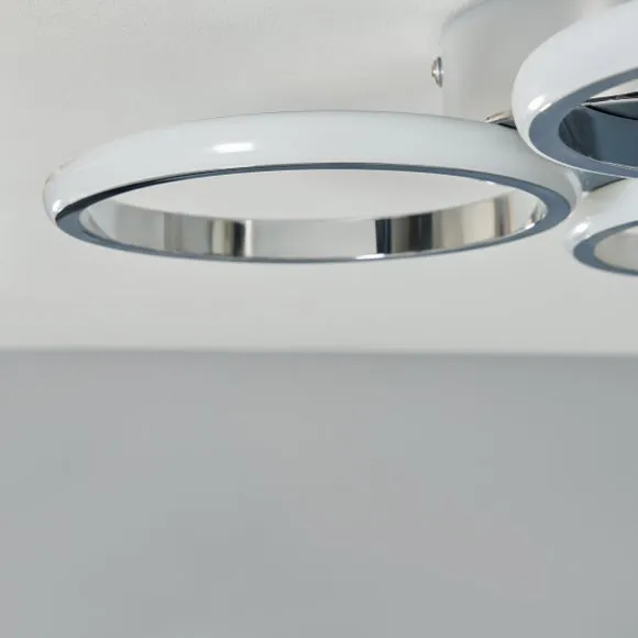 Chios 3 Light LED Bathroom Flush Ceiling Light 2
