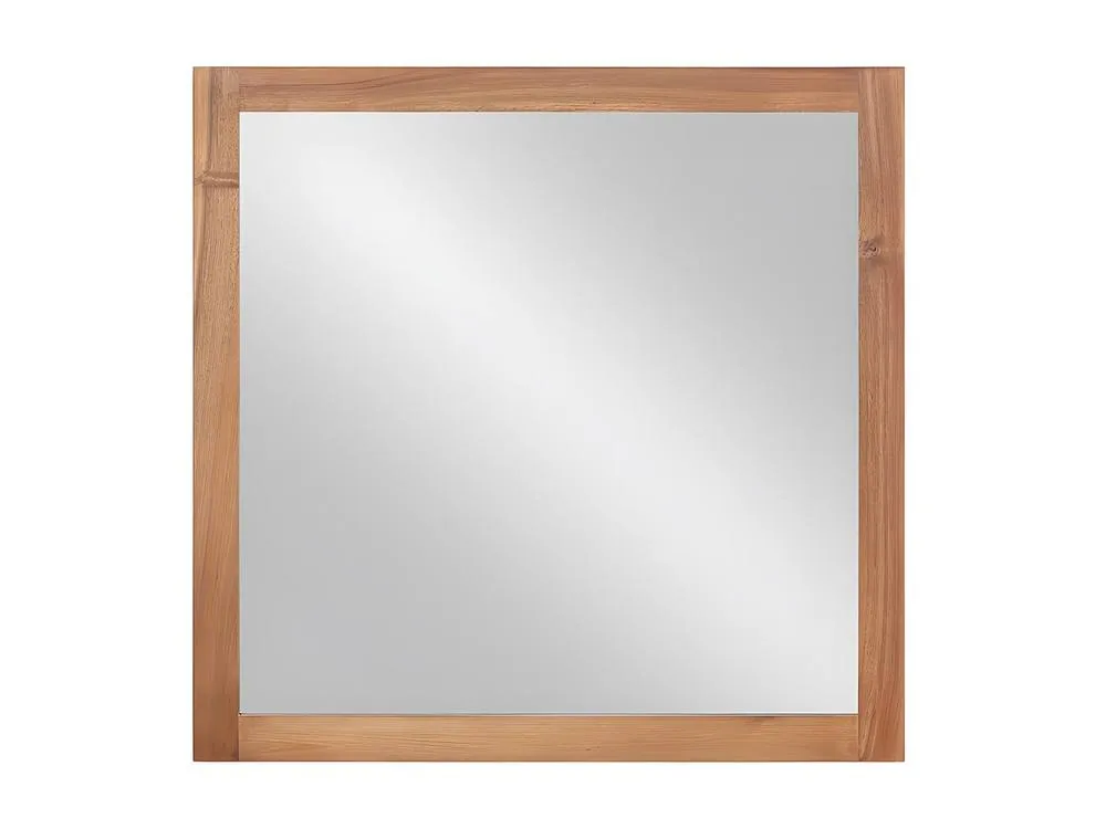Vente-unique Square Mirror With Acacia Wood Surround - 60 X 60 Cm - SEPANG in Walnut 2