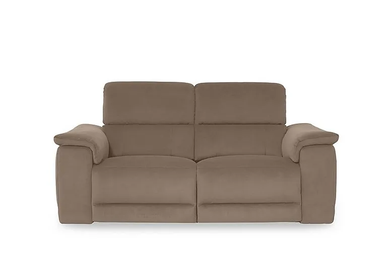 Genius Fabric 3 Seater Power Recliner Sofa with Power Headrest and Bluetooth Speakers