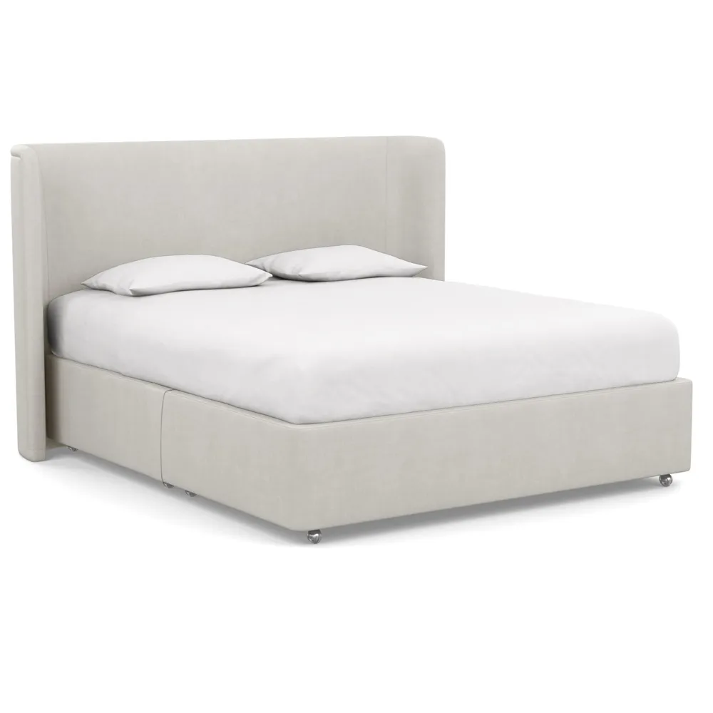 Heal's Deep Divan Super King No Drawers Capelo Linen-Cotton Sea Salt 1
