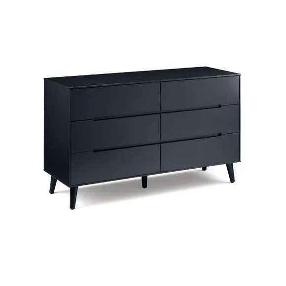 Cecil 6 Drawer Wide Chest, Anthracite 2