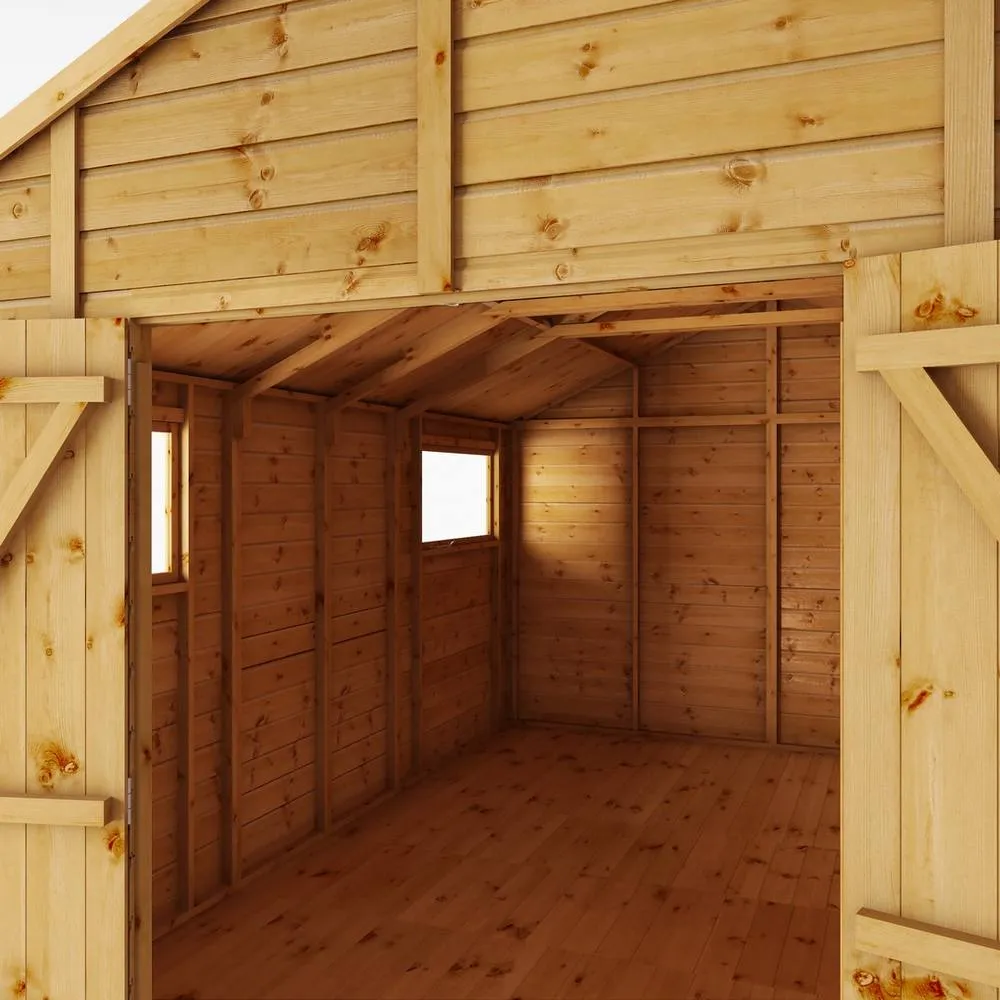 Mercia 14 x 10 Ft Premium Shiplap Apex Workshop - L427.4 x W322.7 x H252.4 cm in Light Brown 6