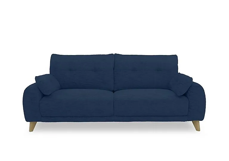 Malmo Fabric 3 Seater Sofa - R330 Steel Blue