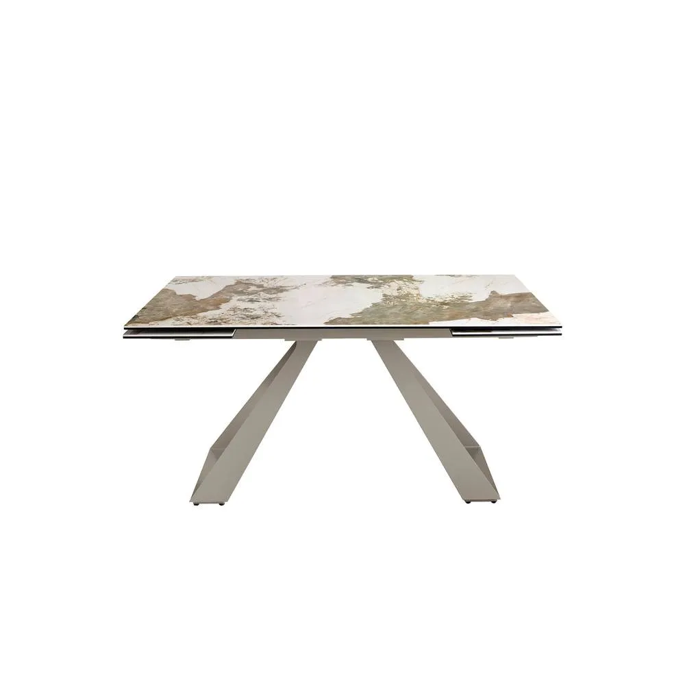 Angel Cerda Rectangular Extendable Dining Table White Porcelain 2