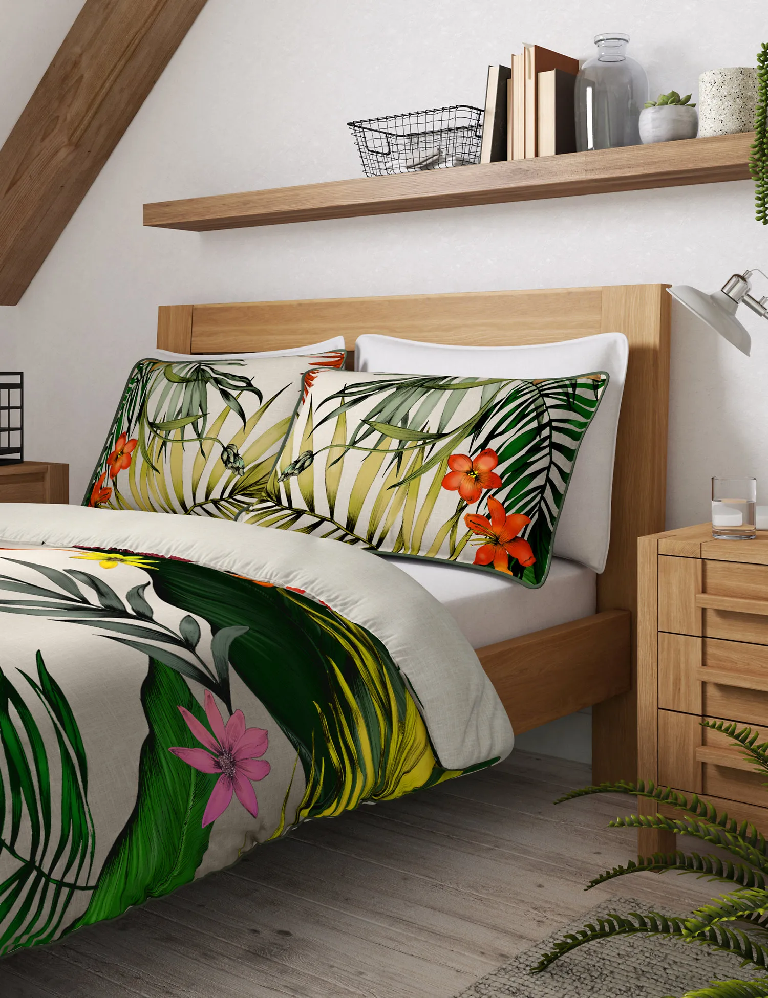 M&S Pure Cotton Jungle Bedding Set