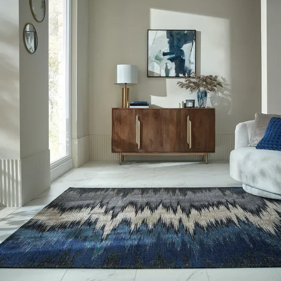Aristelle Zig Zag Chenille Rug 1